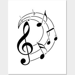 Music notes design Posters and Art